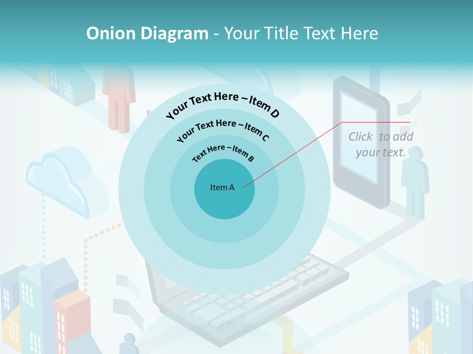 Town Connect Usb Cable PowerPoint Template