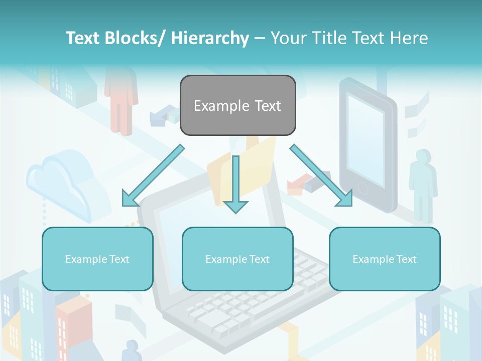 Town Connect Usb Cable PowerPoint Template