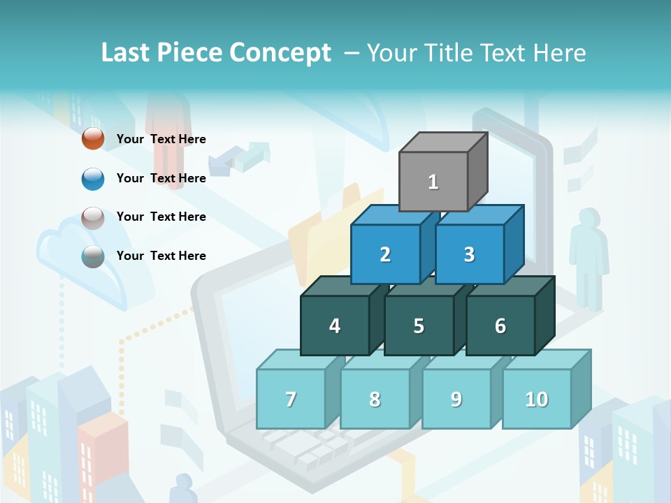 Town Connect Usb Cable PowerPoint Template
