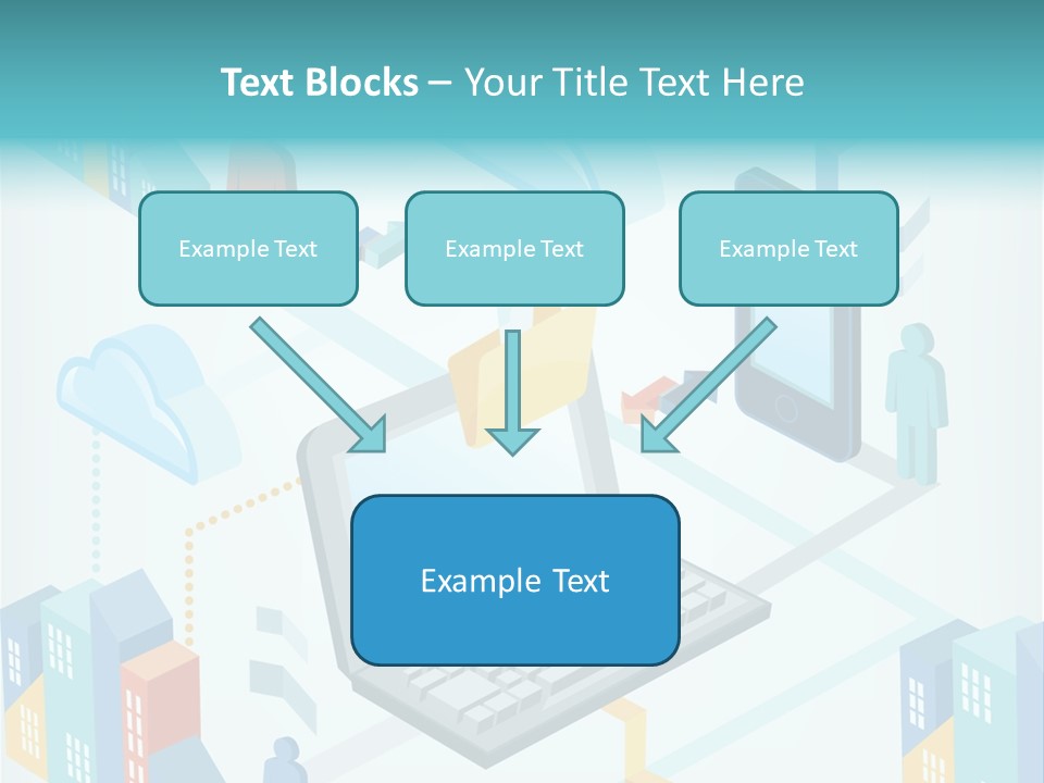 Town Connect Usb Cable PowerPoint Template