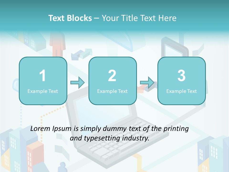 Town Connect Usb Cable PowerPoint Template