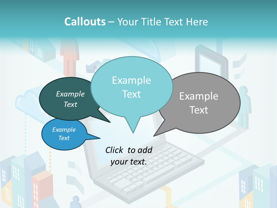 Town Connect Usb Cable PowerPoint Template