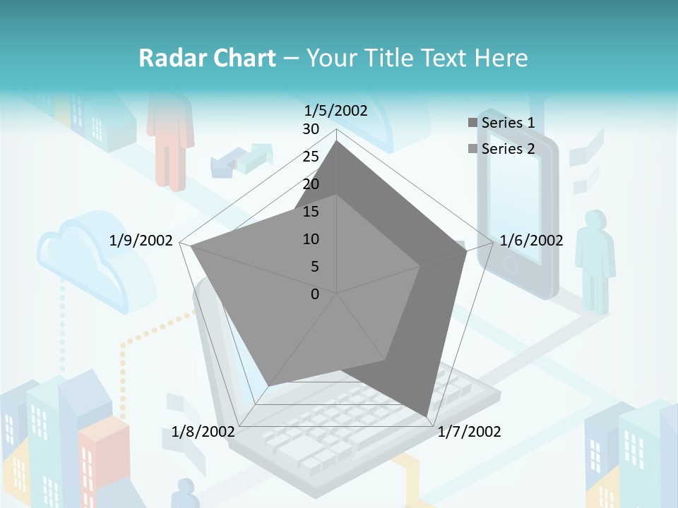 Town Connect Usb Cable PowerPoint Template