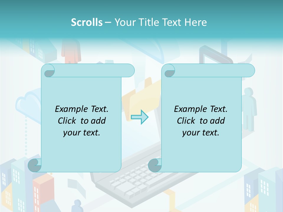 Town Connect Usb Cable PowerPoint Template