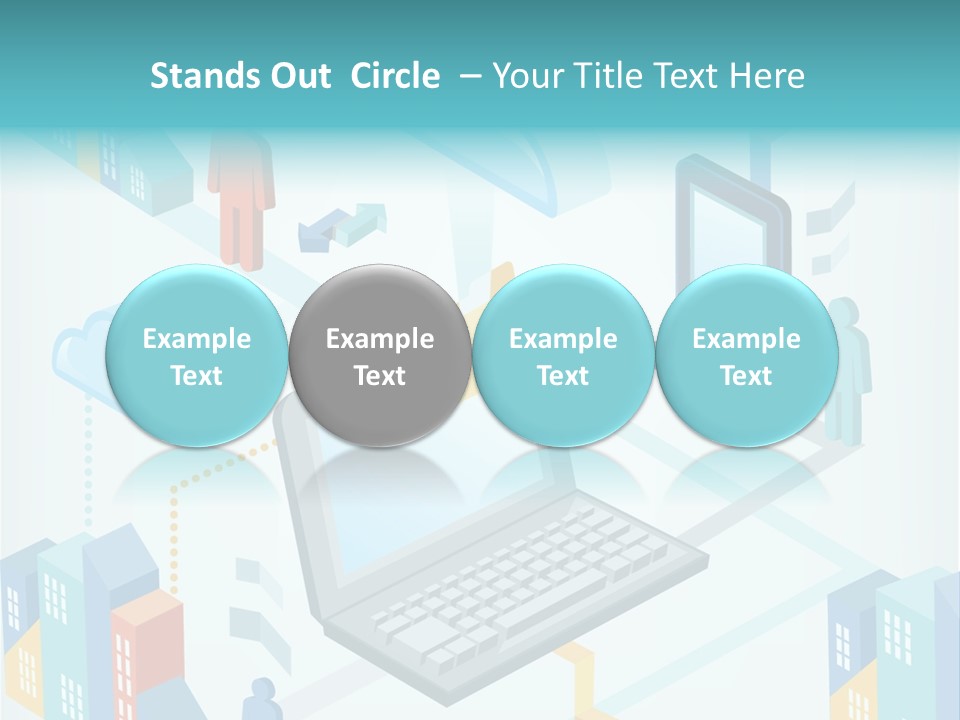 Town Connect Usb Cable PowerPoint Template
