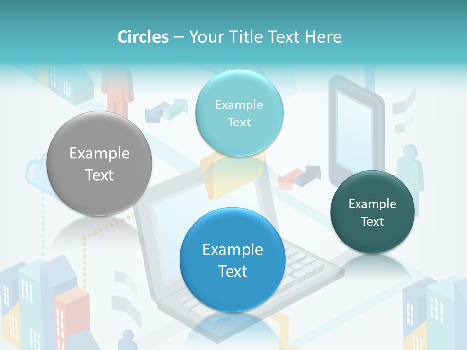 Town Connect Usb Cable PowerPoint Template