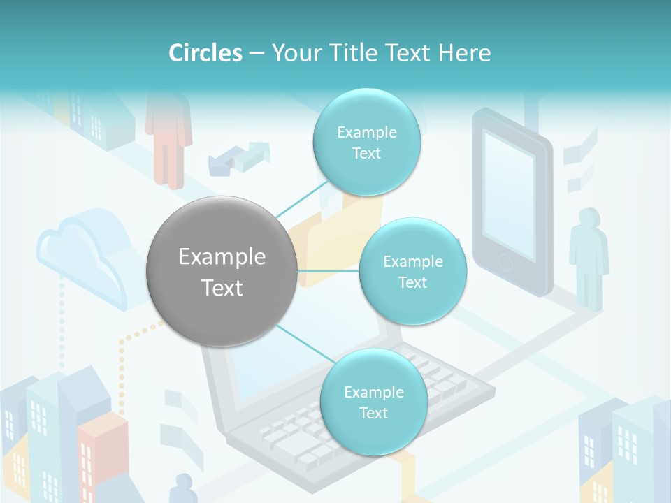 Town Connect Usb Cable PowerPoint Template