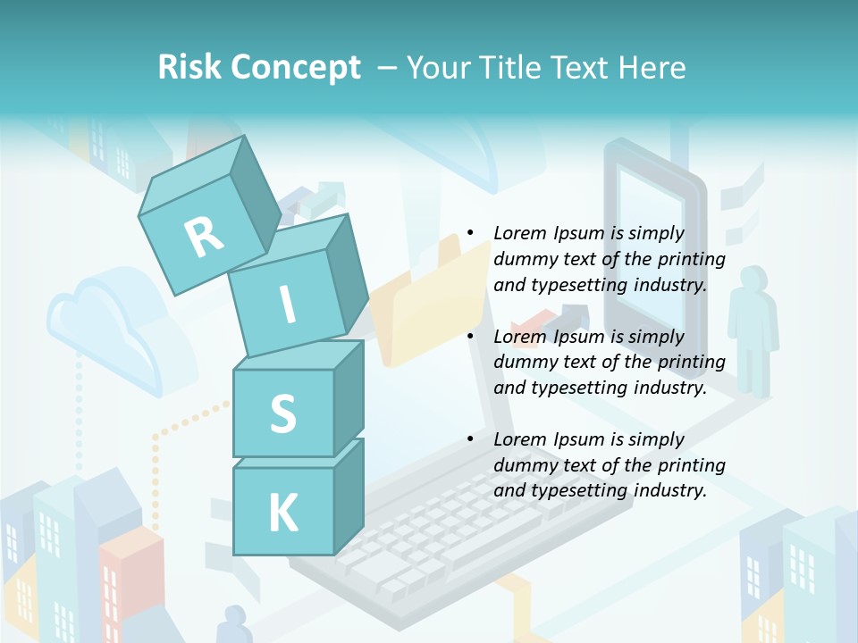 Town Connect Usb Cable PowerPoint Template