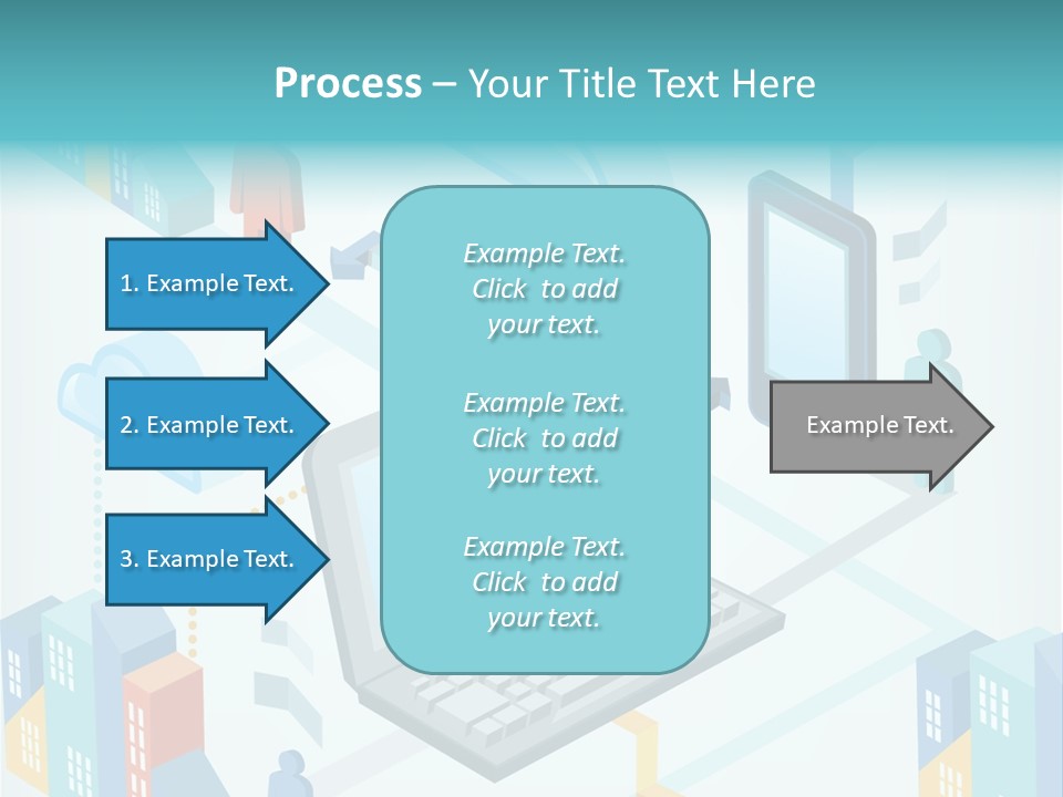 Town Connect Usb Cable PowerPoint Template