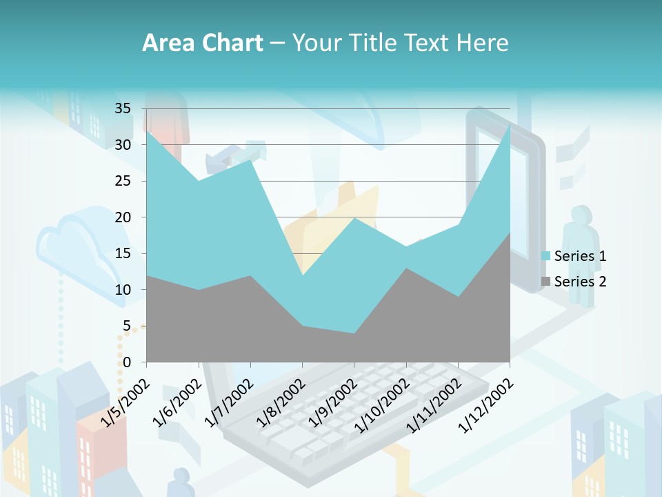 Town Connect Usb Cable PowerPoint Template