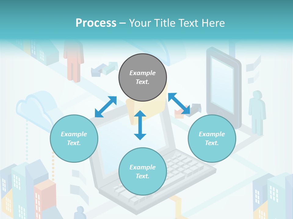 Town Connect Usb Cable PowerPoint Template