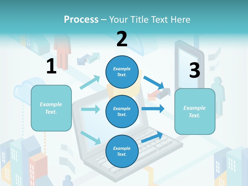 Town Connect Usb Cable PowerPoint Template