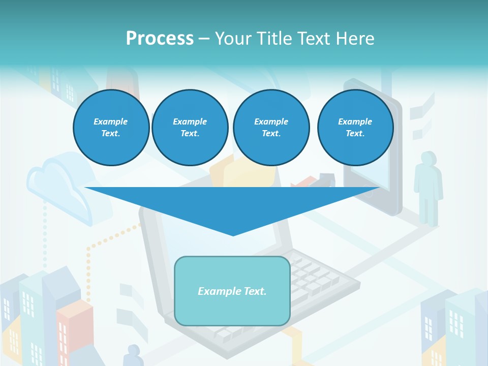 Town Connect Usb Cable PowerPoint Template