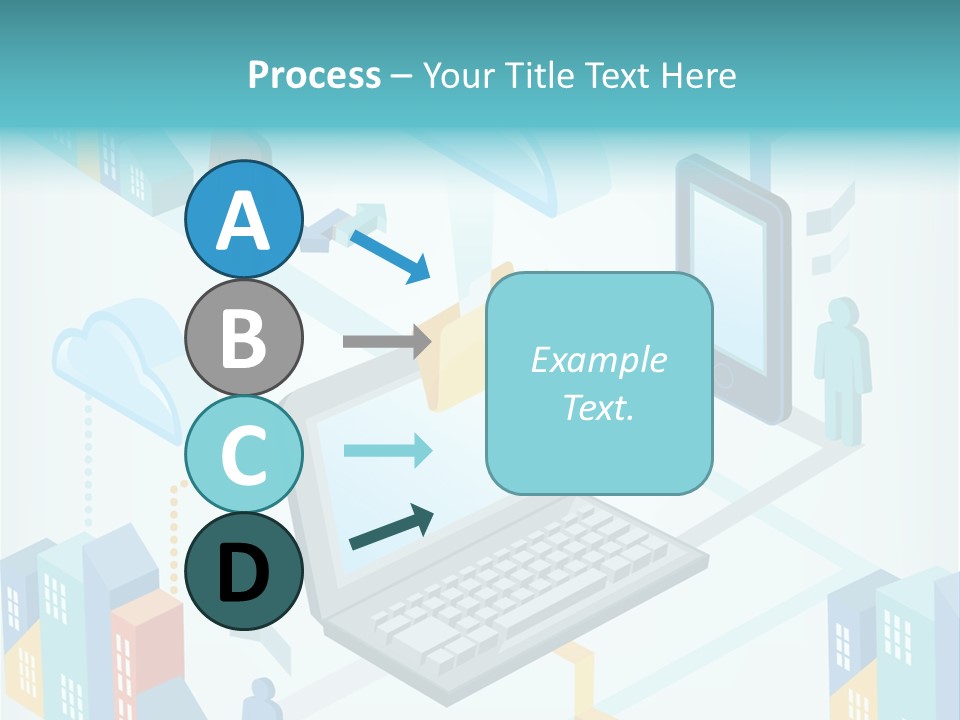 Town Connect Usb Cable PowerPoint Template