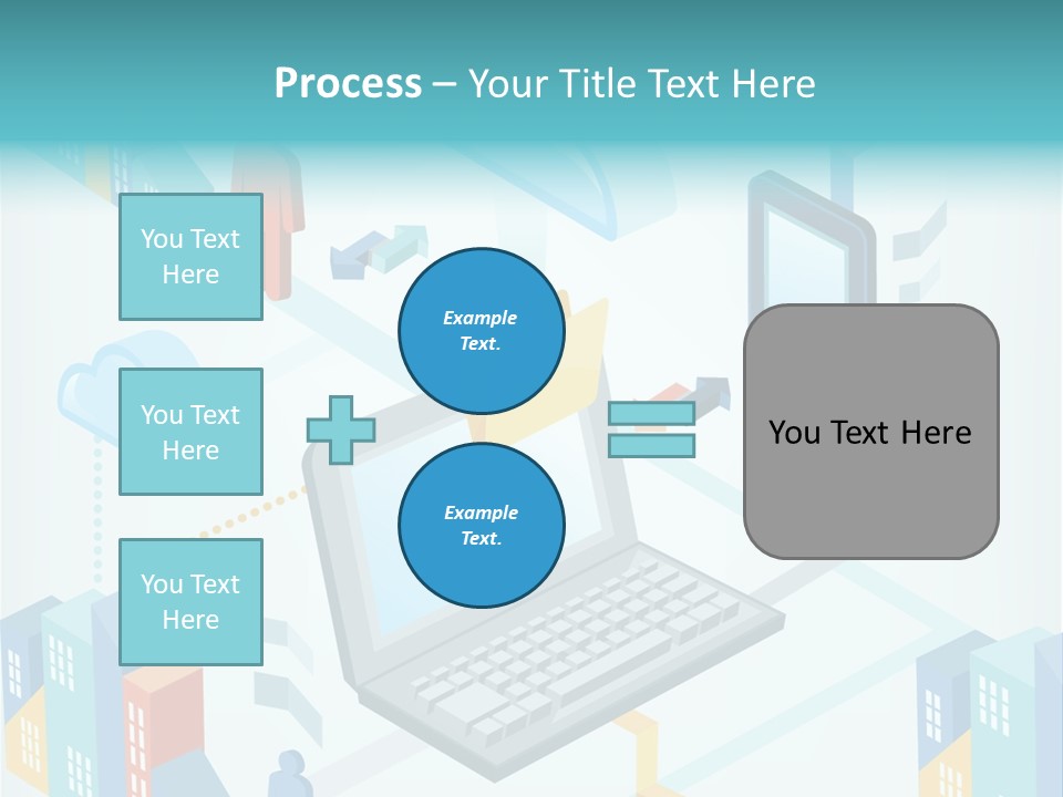 Town Connect Usb Cable PowerPoint Template