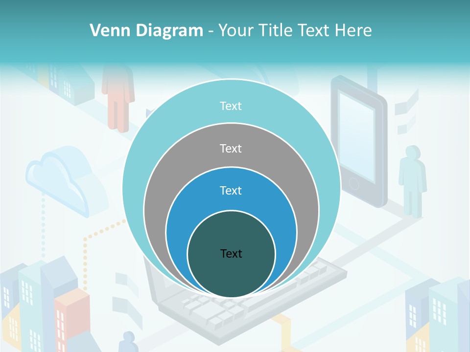 Town Connect Usb Cable PowerPoint Template