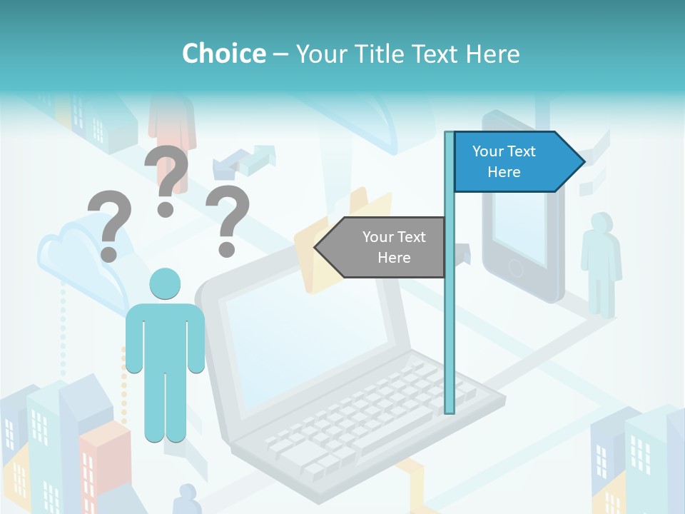 Town Connect Usb Cable PowerPoint Template