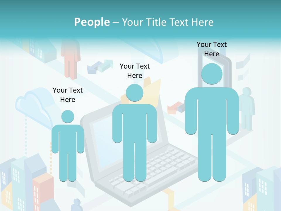 Town Connect Usb Cable PowerPoint Template