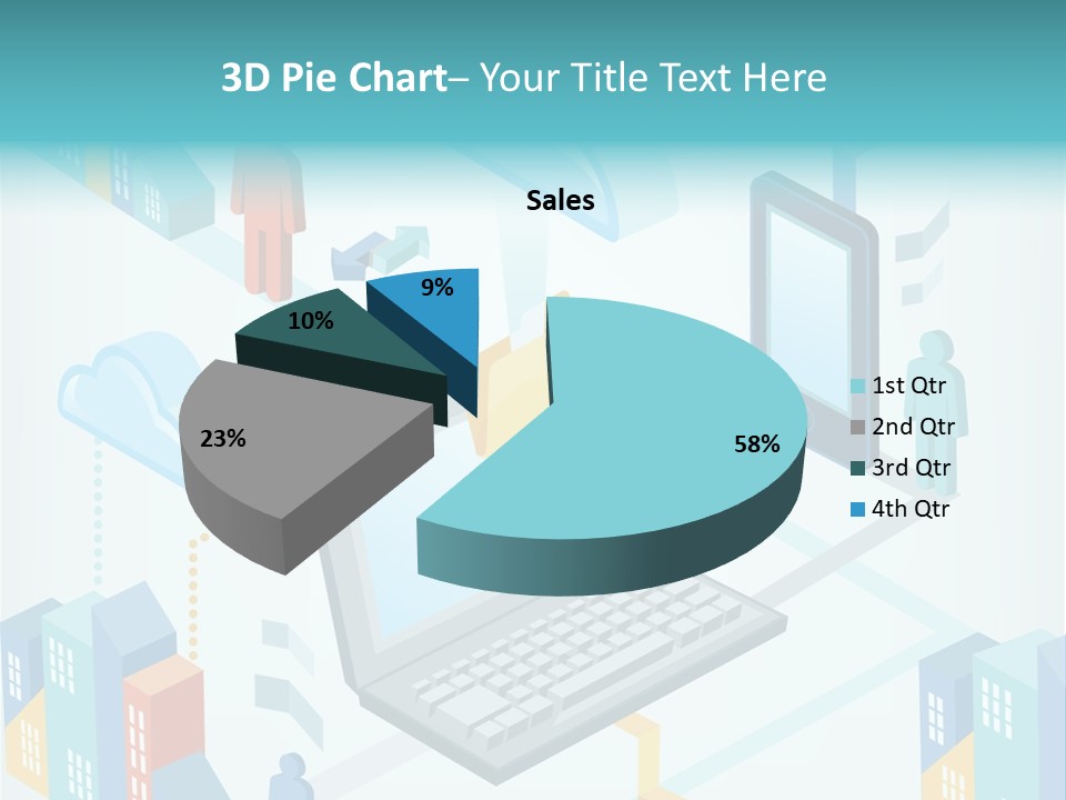 Town Connect Usb Cable PowerPoint Template