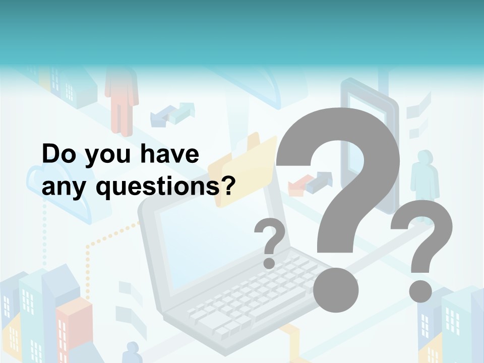 Town Connect Usb Cable PowerPoint Template