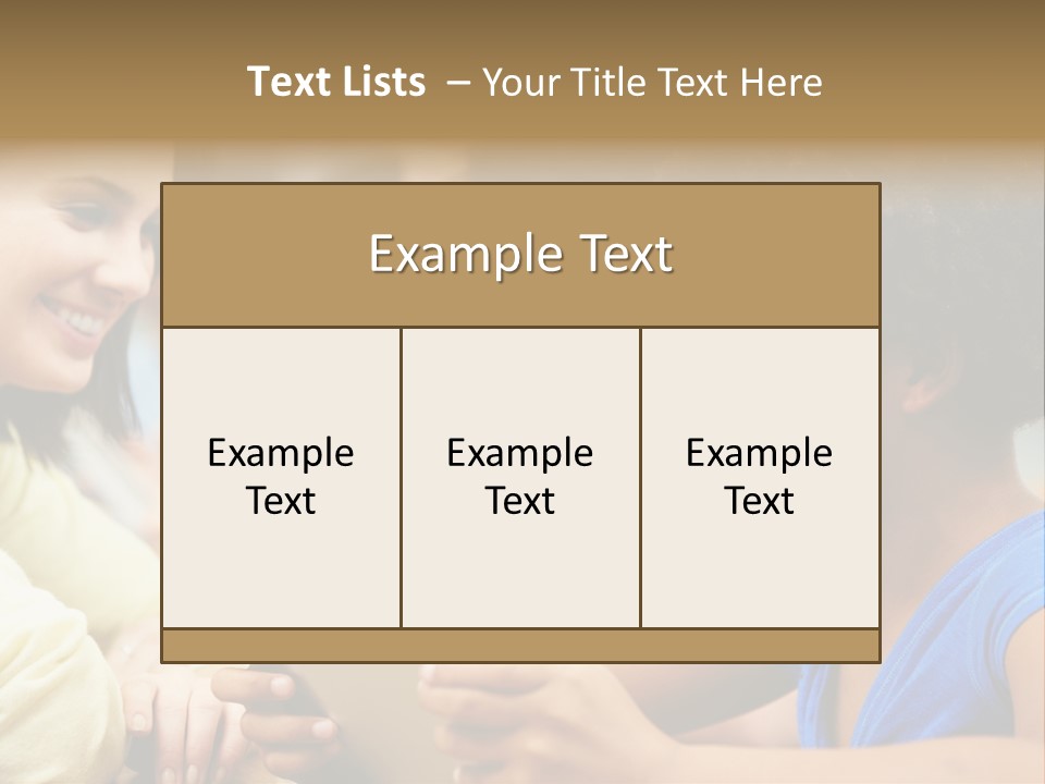 A Group Of People Sitting At A Table With A Tablet PowerPoint Template
