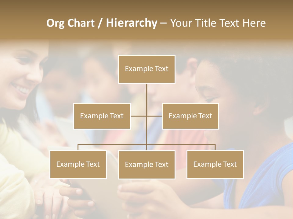 A Group Of People Sitting At A Table With A Tablet PowerPoint Template