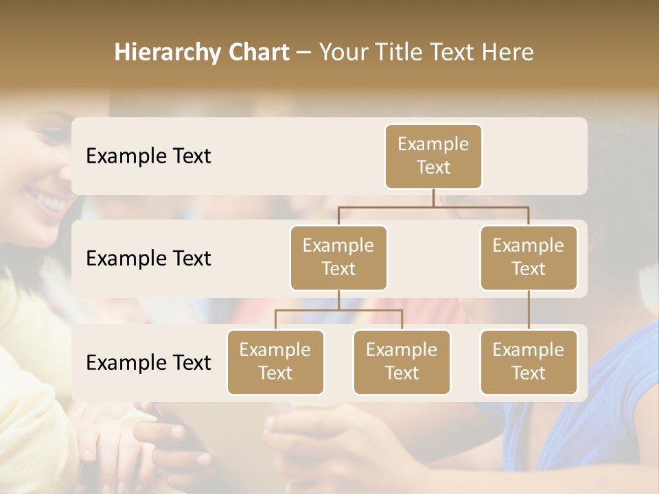 A Group Of People Sitting At A Table With A Tablet PowerPoint Template