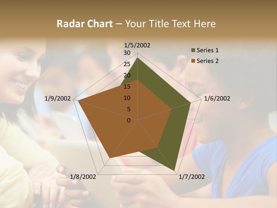 A Group Of People Sitting At A Table With A Tablet PowerPoint Template