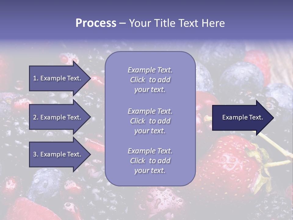 Blue Berrie Fruit Ripe PowerPoint Template