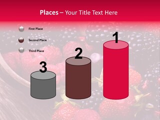 Blue Berrie Fruit Ripe PowerPoint Template