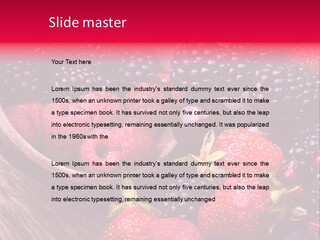 Blue Berrie Fruit Ripe PowerPoint Template