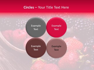 Blue Berrie Fruit Ripe PowerPoint Template