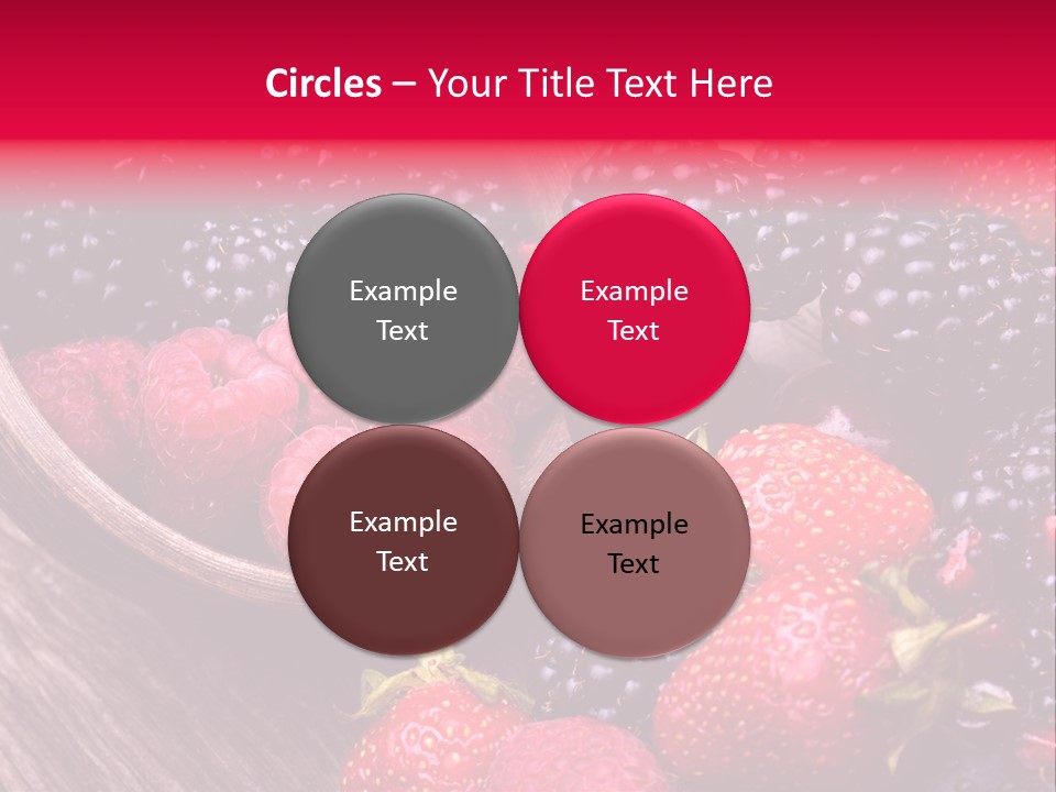 Blue Berrie Fruit Ripe PowerPoint Template
