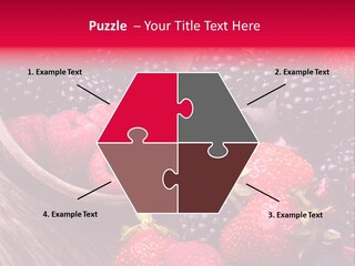 Blue Berrie Fruit Ripe PowerPoint Template