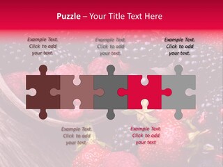 Blue Berrie Fruit Ripe PowerPoint Template