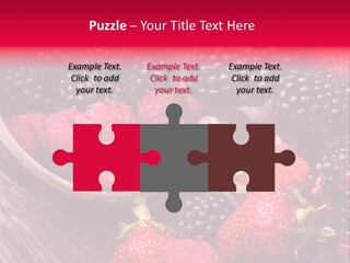 Blue Berrie Fruit Ripe PowerPoint Template