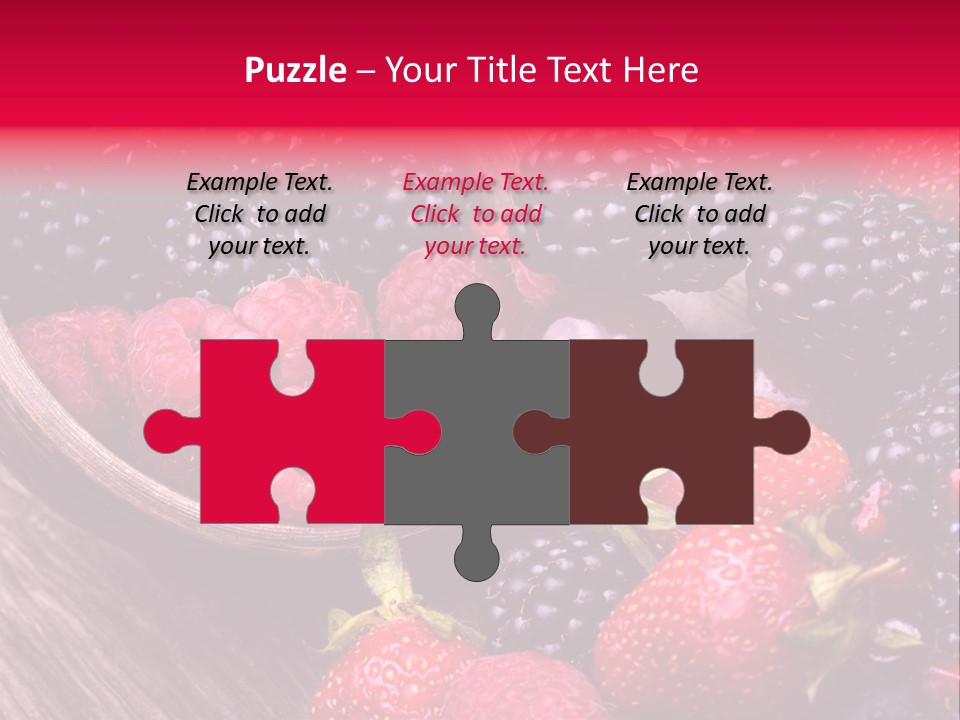 Blue Berrie Fruit Ripe PowerPoint Template