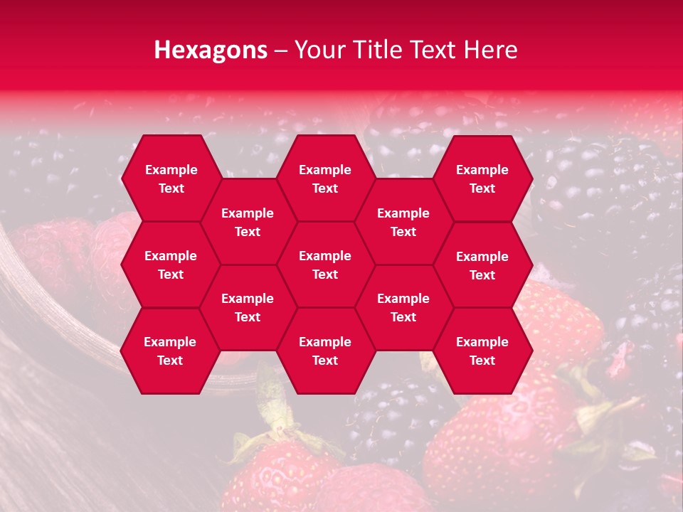 Blue Berrie Fruit Ripe PowerPoint Template