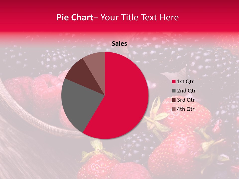 Blue Berrie Fruit Ripe PowerPoint Template