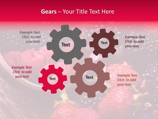 Blue Berrie Fruit Ripe PowerPoint Template