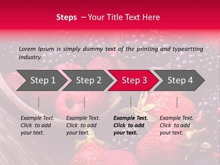 Blue Berrie Fruit Ripe PowerPoint Template