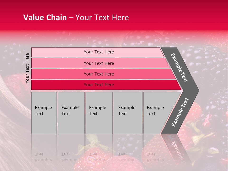 Blue Berrie Fruit Ripe PowerPoint Template