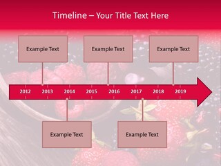 Blue Berrie Fruit Ripe PowerPoint Template