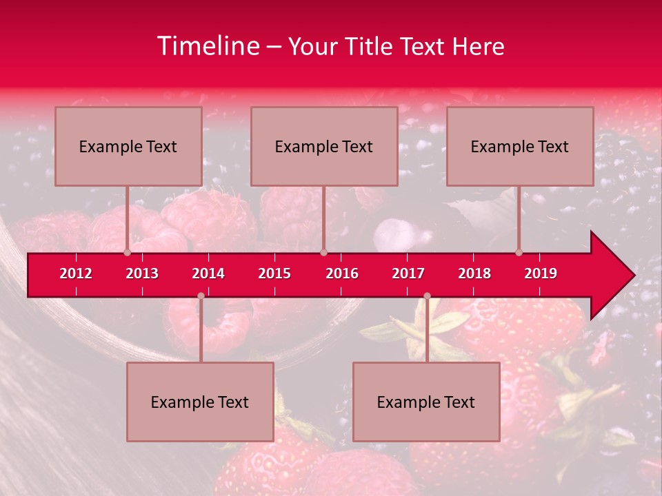 Blue Berrie Fruit Ripe PowerPoint Template