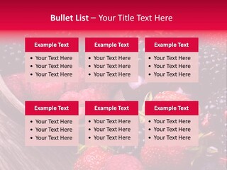 Blue Berrie Fruit Ripe PowerPoint Template