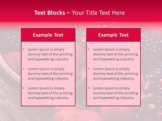 Blue Berrie Fruit Ripe PowerPoint Template