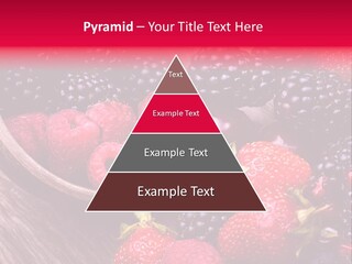 Blue Berrie Fruit Ripe PowerPoint Template