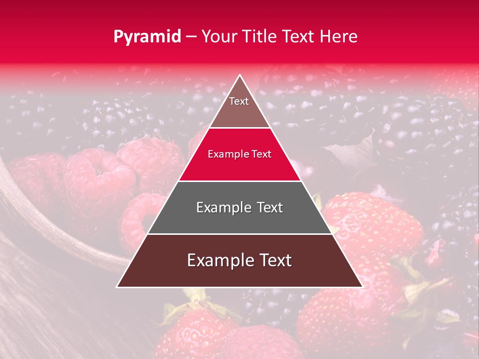 Blue Berrie Fruit Ripe PowerPoint Template