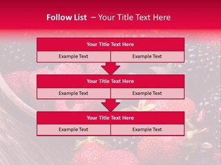 Blue Berrie Fruit Ripe PowerPoint Template