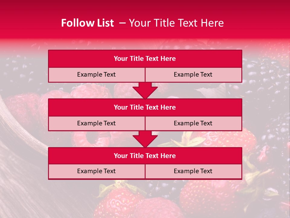 Blue Berrie Fruit Ripe PowerPoint Template